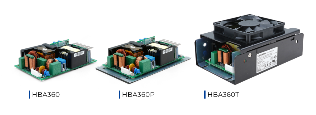 HBA360 series, 360W Medical & I.T.E. Open-Frame Switching Power Supplies